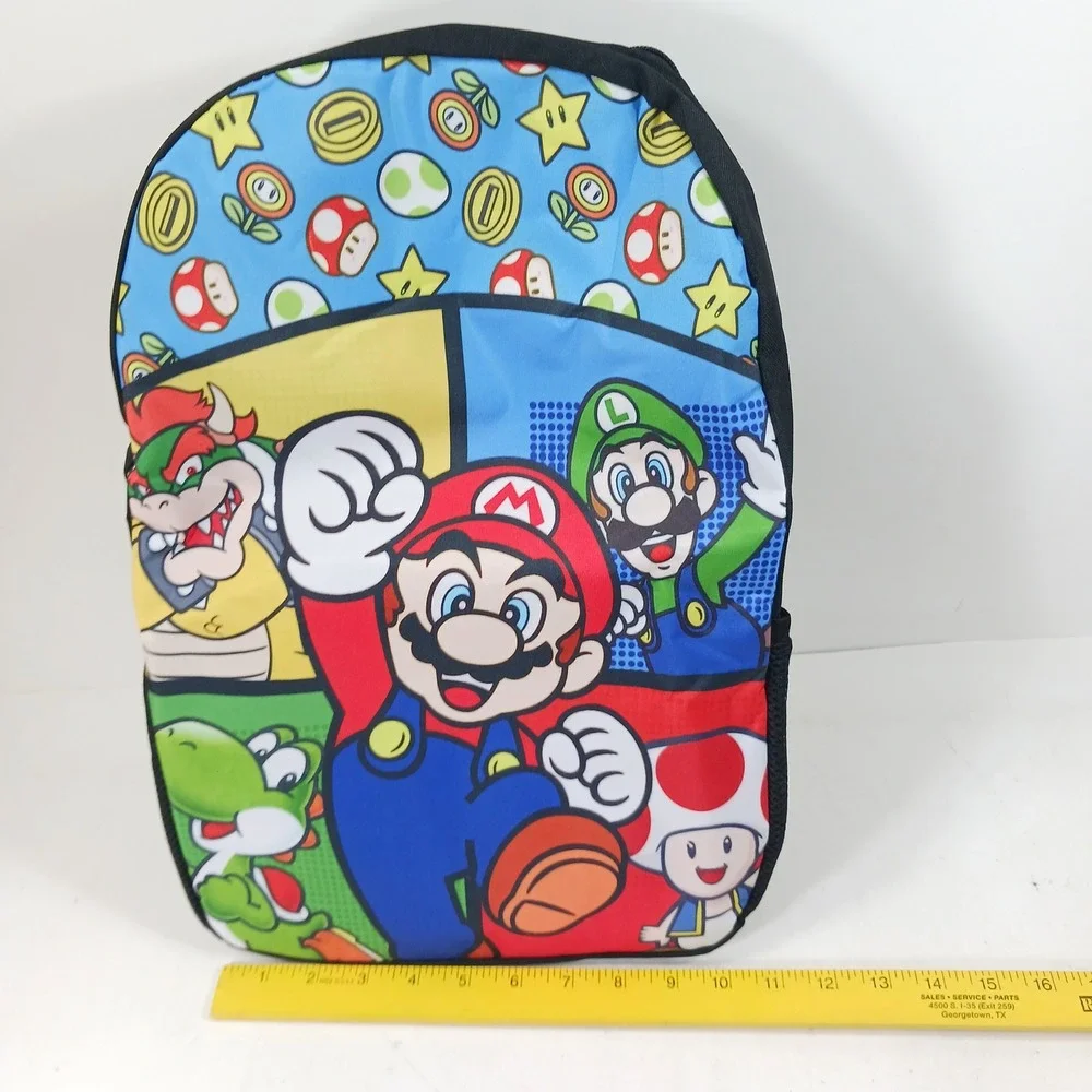 Super Mario Bros 3 Piece Backpack Set Lunch Bag Pencil Case Nintendo Characters